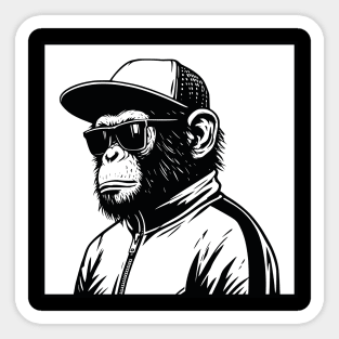 Streetwear monkey Hip Hop Sticker